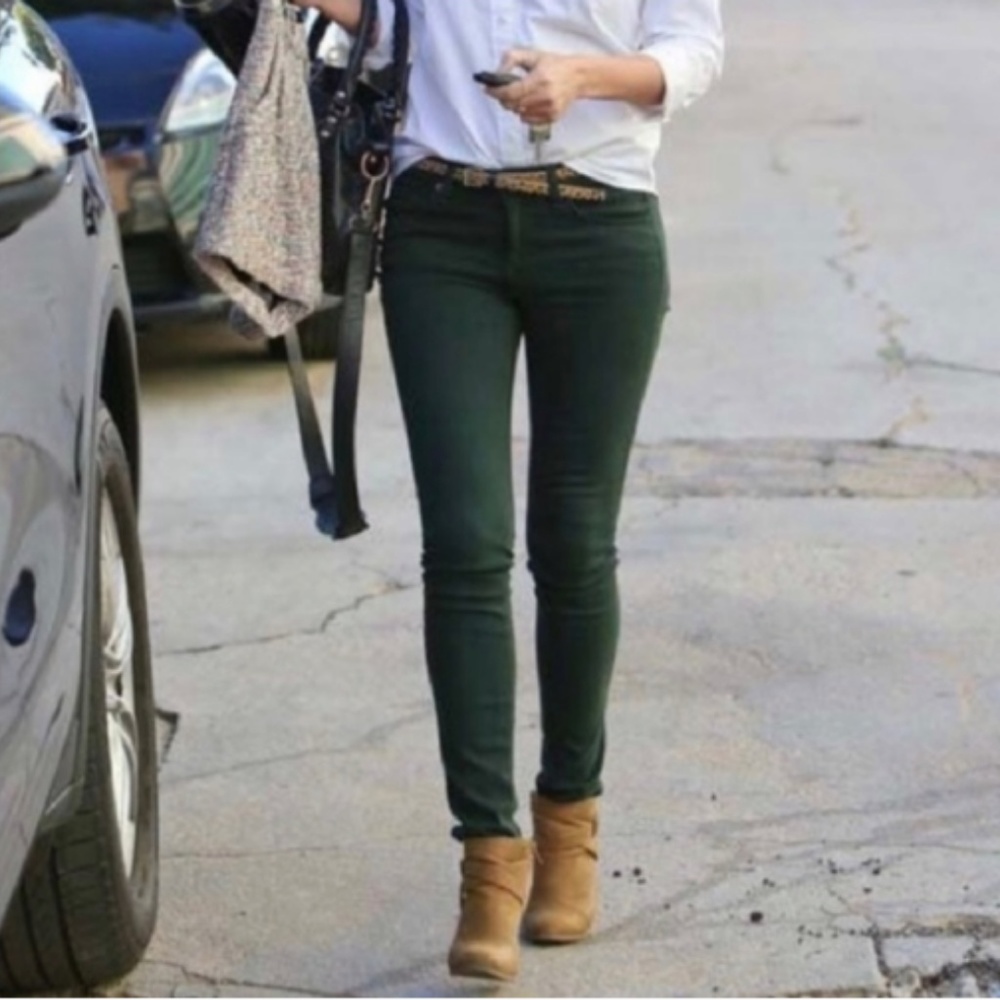 Kut From The Kloth Forest Green Diana Skinny Jeans
